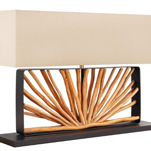 EUPHORIA bézs longán fa asztali lámpa 80cm EUPHORIA bézs longán fa asztali lámpa 80cm