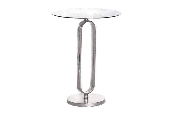 ELEGANCE ezüst acél lerakóasztal