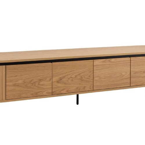 ATELIER barna tölgyfa furnér tv szekrény 200 cm