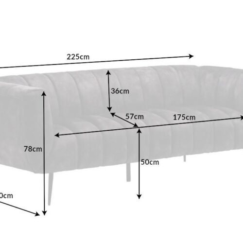 NOBLESSE szürke szövet kanapé 225cm NOBLESSE szürke szövet kanapé 225cm