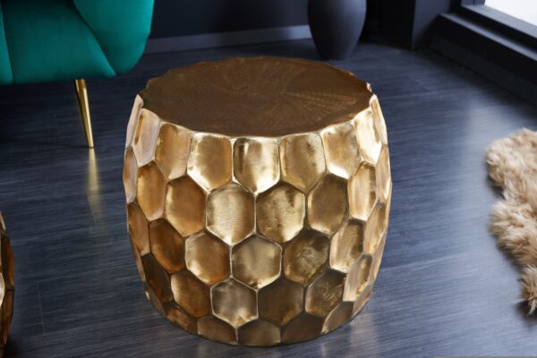ORGANIC ORIENT arany alumínium dohányzóasztal 55cm ORGANIC ORIENT arany alumínium dohányzóasztal 55cm