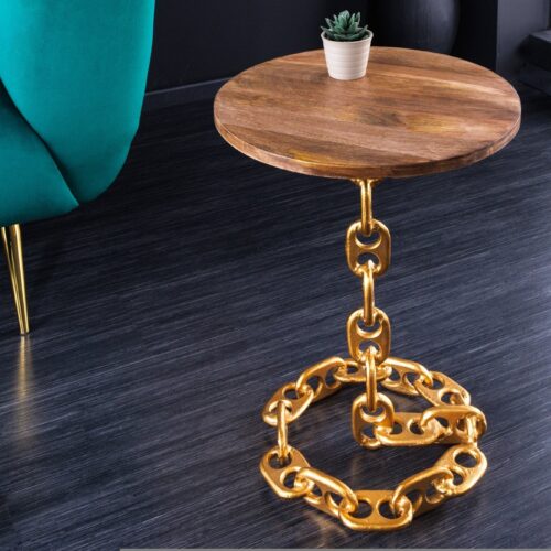 CHAIN arany mangófa asztallap 55cm CHAIN arany mangófa asztallap 55cm