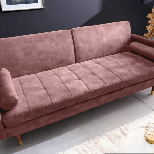 COUTURE rózsaszín velúr kanapé 195cm COUTURE rózsaszín velúr kanapé 195cm