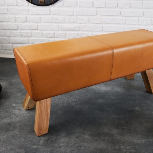 TURNBOCK barna bőr ülőpad 100cm TURNBOCK barna bőr ülőpad 100cm