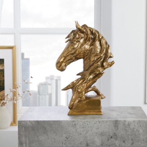 CABALLO PFERDEKOPF arany alumínium 40cm CABALLO PFERDEKOPF arany alumínium 40cm