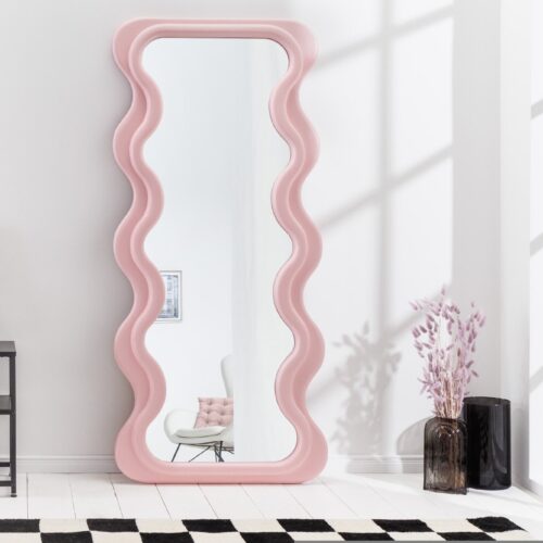 CURVY rózsaszín fali tükör 160cm CURVY rózsaszín fali tükör 160cm