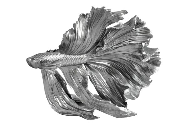 CROWNTAIL ezüst 3d hal dekoráció 35cm CROWNTAIL ezüst 3d hal dekoráció 35cm