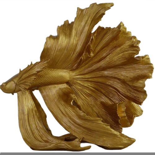CROWNTAIL arany 3d hal dekoráció 65cm
