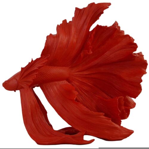 CROWNTAIL piros 3d hal dekoráció 65cm