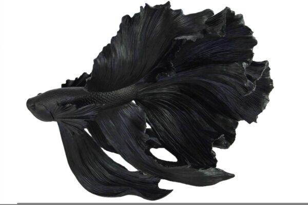 CROWNTAIL fekete 3d hal dekoráció 65cm CROWNTAIL fekete 3d hal dekoráció 65cm