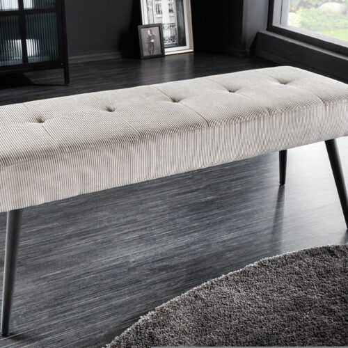 BOUTIQUE világosszürke ülőpad 100cm BOUTIQUE világosszürke ülőpad 100cm