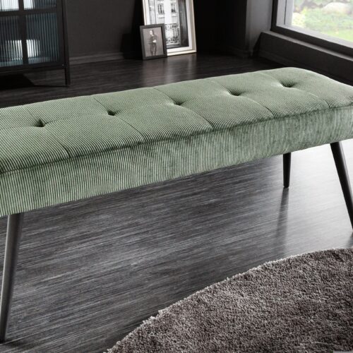 BOUTIQUE zöld kordbársony ülőke 100cm BOUTIQUE zöld kordbársony ülőke 100cm