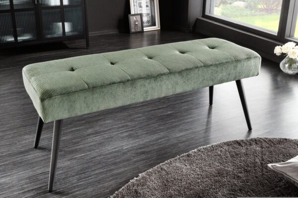 BOUTIQUE zöld kordbársony ülőke 100cm BOUTIQUE zöld kordbársony ülőke 100cm
