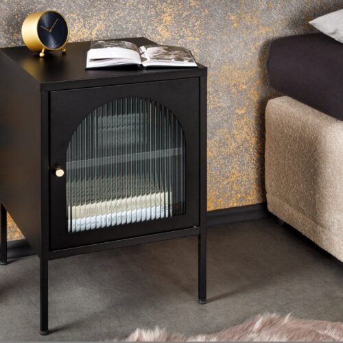 PARIS acél fekete éjjeliszekrény 60cm PARIS acél fekete éjjeliszekrény 60cm