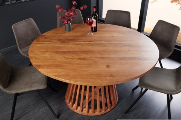 MAISON JADE barna akácfa étkezőasztal 130cm MAISON JADE barna akácfa étkezőasztal 130cm