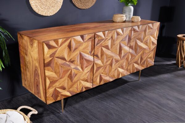 STONE FINISH barna fa komód 150cm STONE FINISH barna fa komód 150cm