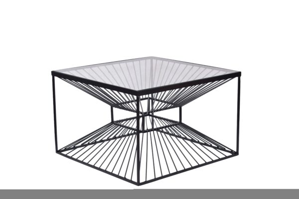 ILLUSION átlátszó üveg dohányzóasztal 60cm ILLUSION átlátszó üveg dohányzóasztal 60cm