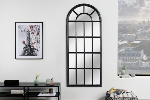 CASTILLO fekete fenyőfa falitükör 140cm CASTILLO fekete fenyőfa falitükör 140cm