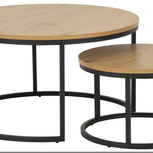 ELEGANCE barna fa dohányzóasztal 70cm