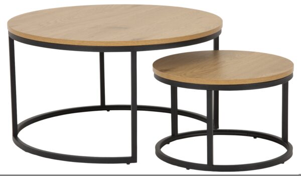 ELEGANCE barna fa dohányzóasztal 70cm