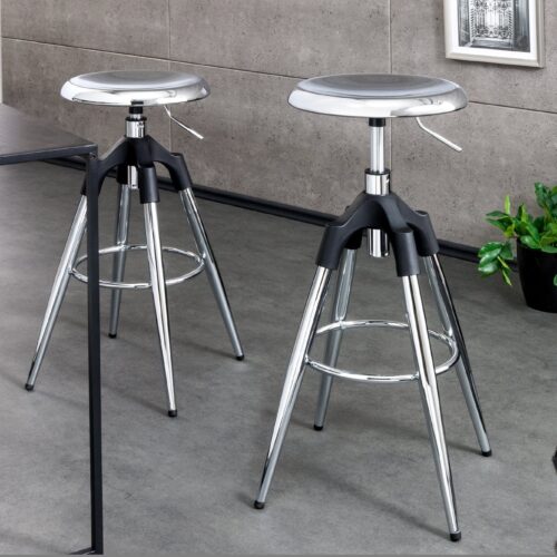 INDUSTRIAL króm fém bárszék 80cm INDUSTRIAL króm fém bárszék 80cm
