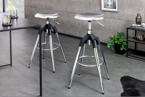 INDUSTRIAL króm fém bárszék 80cm INDUSTRIAL króm fém bárszék 80cm