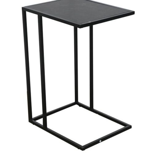 SLIM LINE fekete márvány mintázatú dohányzóasztal 45cm SLIM LINE fekete márvány mintázatú dohányzóasztal 45cm