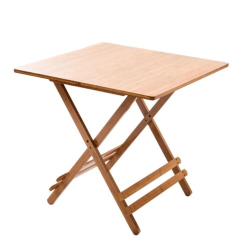 DENICE barna bambusz étkezőasztal 58cm