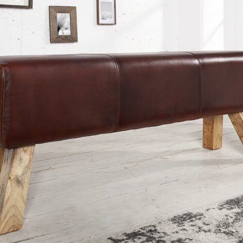 BOCK barna bőr ülőpad 120x30x50 BOCK barna bőr ülőpad 120x30x50