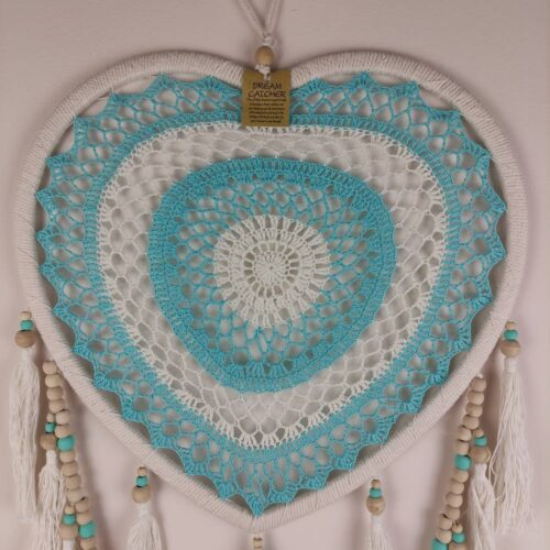 BOHO türkiz rojtos álomfogó 40 cm BOHO türkiz rojtos álomfogó 40 cm