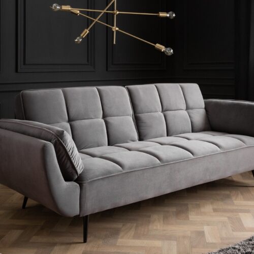 BOUTIQUE szürke bársony kanapéágy BOUTIQUE szürke bársony kanapéágy