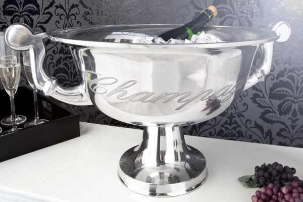 CHAMPAGNE ezüst borhűtő 65cm CHAMPAGNE ezüst borhűtő 65cm