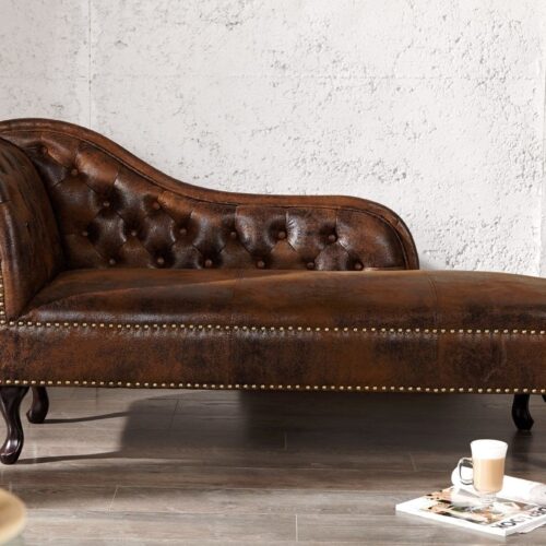 CHESTERFIELD antik barna heverő CHESTERFIELD antik barna heverő