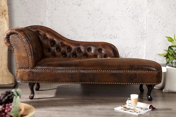 CHESTERFIELD antik barna heverő CHESTERFIELD antik barna heverő