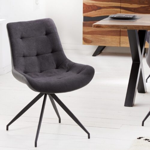 DIVANI sötétszürke 100% polyester szék 57x61x86 DIVANI sötétszürke 100% polyester szék 57x61x86
