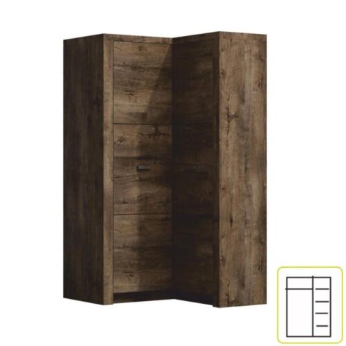 INFINITY barna mdf sarokszekrény INFINITY barna mdf sarokszekrény