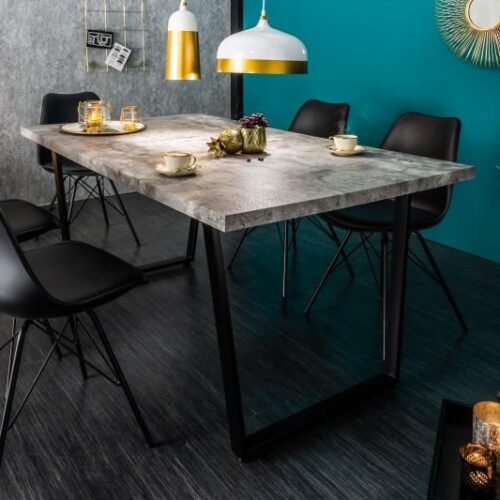 LOFT szürke betonhatású étkezőasztal 160cm