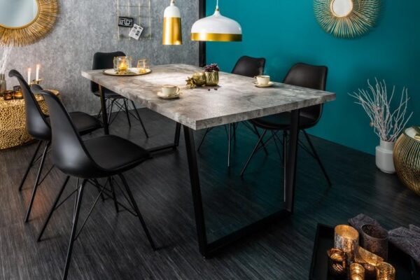LOFT szürke betonhatású étkezőasztal 160cm LOFT szürke betonhatású étkezőasztal 160cm