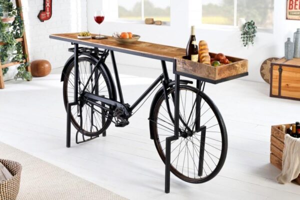 BICYCLE barna mangófa konzol asztal 195cm BICYCLE barna mangófa konzol asztal 195cm