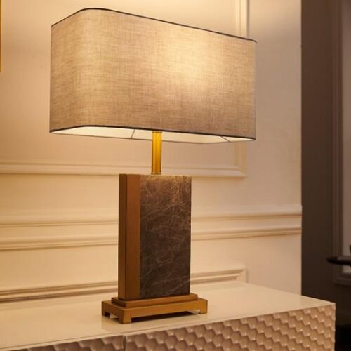 ELEGANCIA arany-szürke márvány asztali lámpa 65cm ELEGANCIA arany-szürke márvány asztali lámpa 65cm