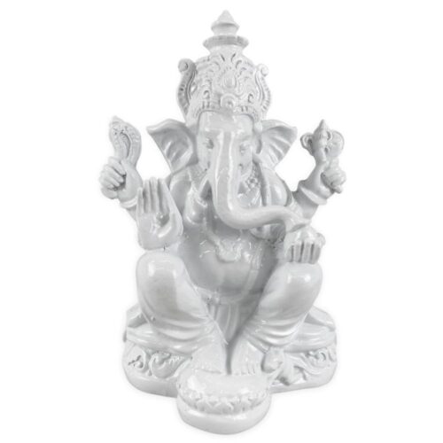 GANESHA fehér szobor GANESHA fehér szobor