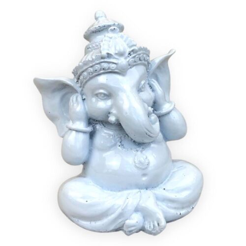 GANESHA fehér 3 részes szobor szett GANESHA fehér 3 részes szobor szett