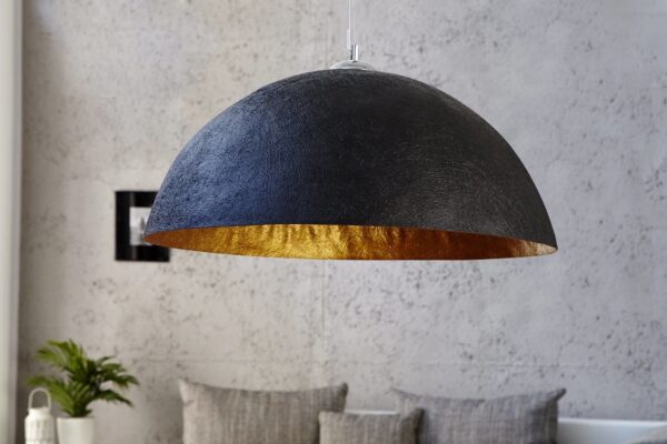 GLOW fekete és arany függőlámpa 70cm