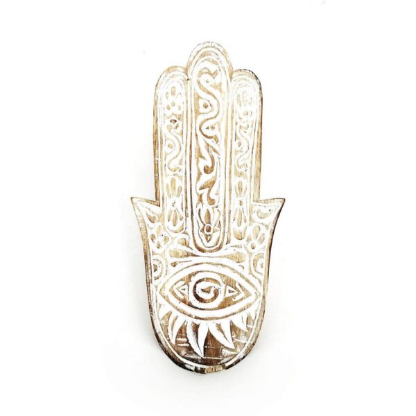 HAMSA fehér dekoráció HAMSA fehér dekoráció
