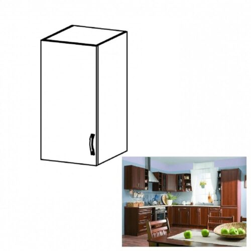 SICILIA barna mdf felső konyhaszekrény balos 40cm