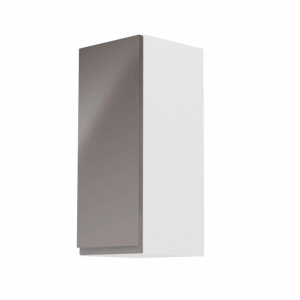 AURORA szürke mdf felső konyhaszekrény balos 30cm