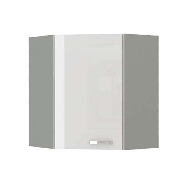 PRADO fehér mdf felső sarok konyhaszekrény 60cm