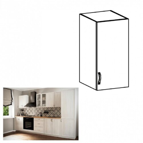 SICILIA fehér mdf felső konyhaszekrény jobbos 40cm