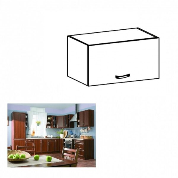 SICILIA barna mdf felső konyhaszekrény 50cm