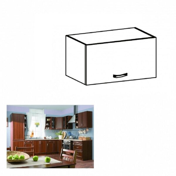 SICILIA C barna mdf felső konyhaszekrény 60cm